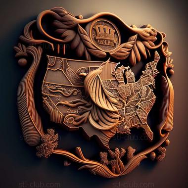 3D модель США (STL)